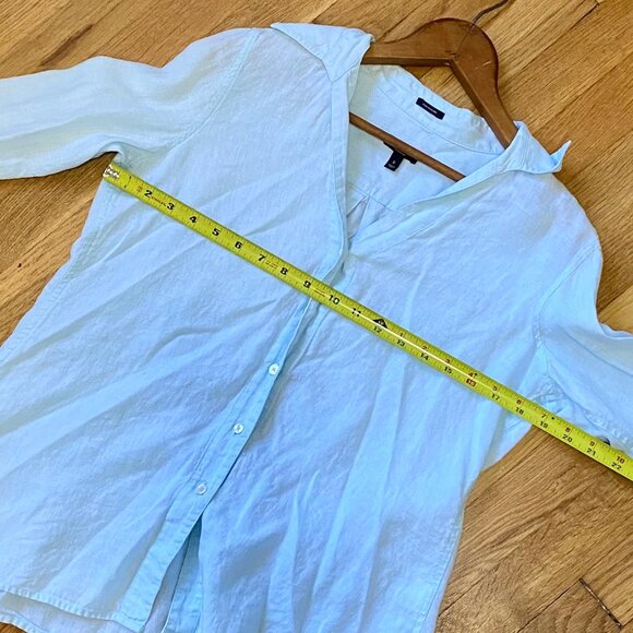 Talbots Linen Button Down - Picture 4 of 6